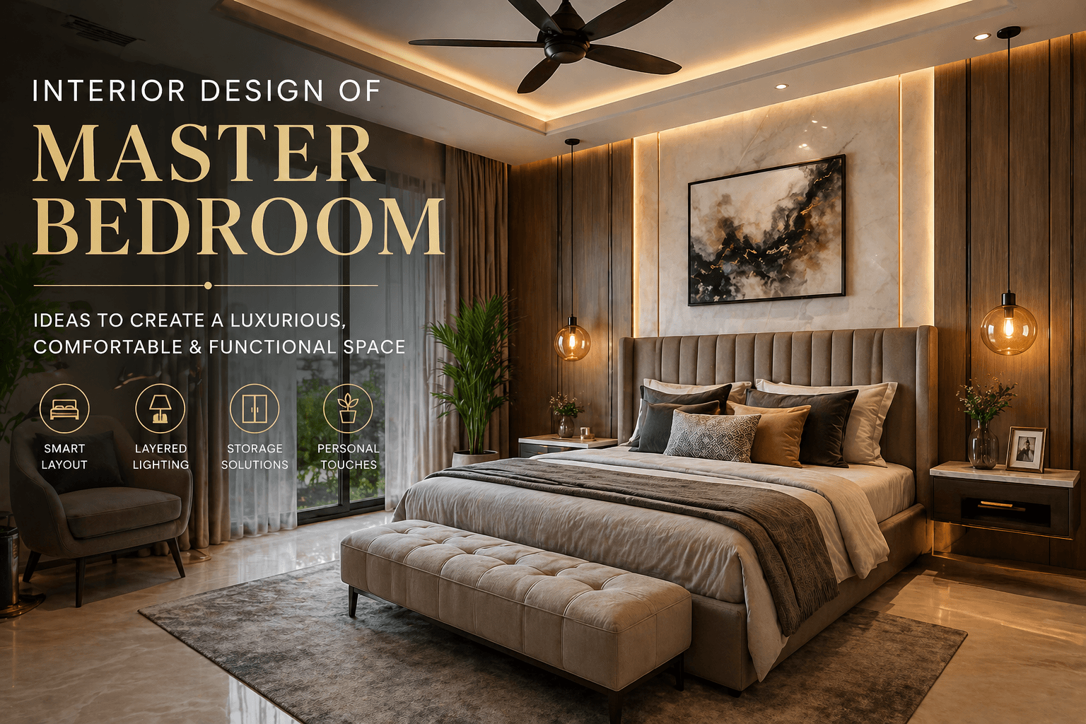interior design of master bedroom